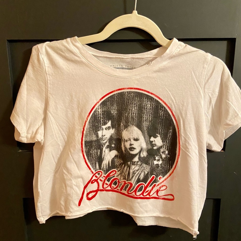 Prince Peter Collection
Blondie Logo distressed crop top